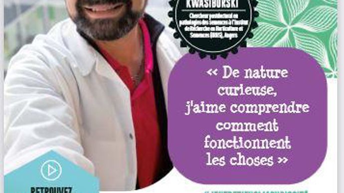 Anthony Kwasiborski, chercheur postdoctoral en pathologies des semences à l’Institut de recherche en horticulture et semences (IRHS) à Angers.